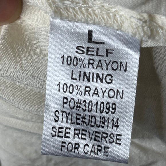 PROMESA | Black & White Lightweight Split Front Maxi Dress | Size L - Picture 8 of 11